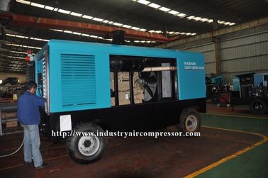 Compresor de aire portátil de perforación de alta presión del tornillo del motor diesel del compresor 6000 kilogramos